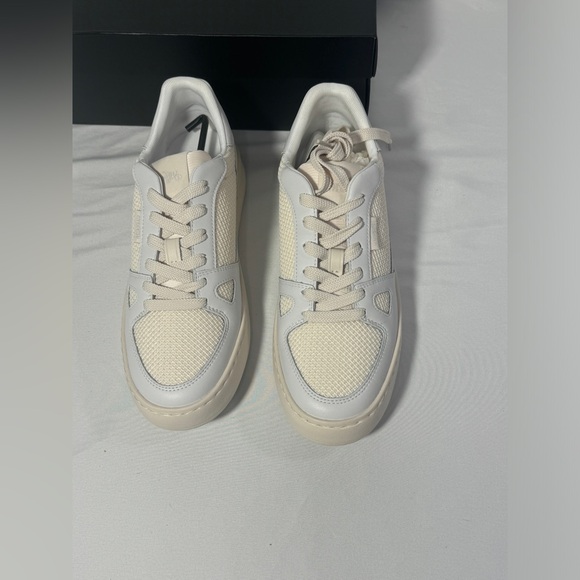 Coach Shoes Clip Court Sneaker Mens Tennis Shoes Chalk Optic White Sz 8 NEW - Picture 6 of 12